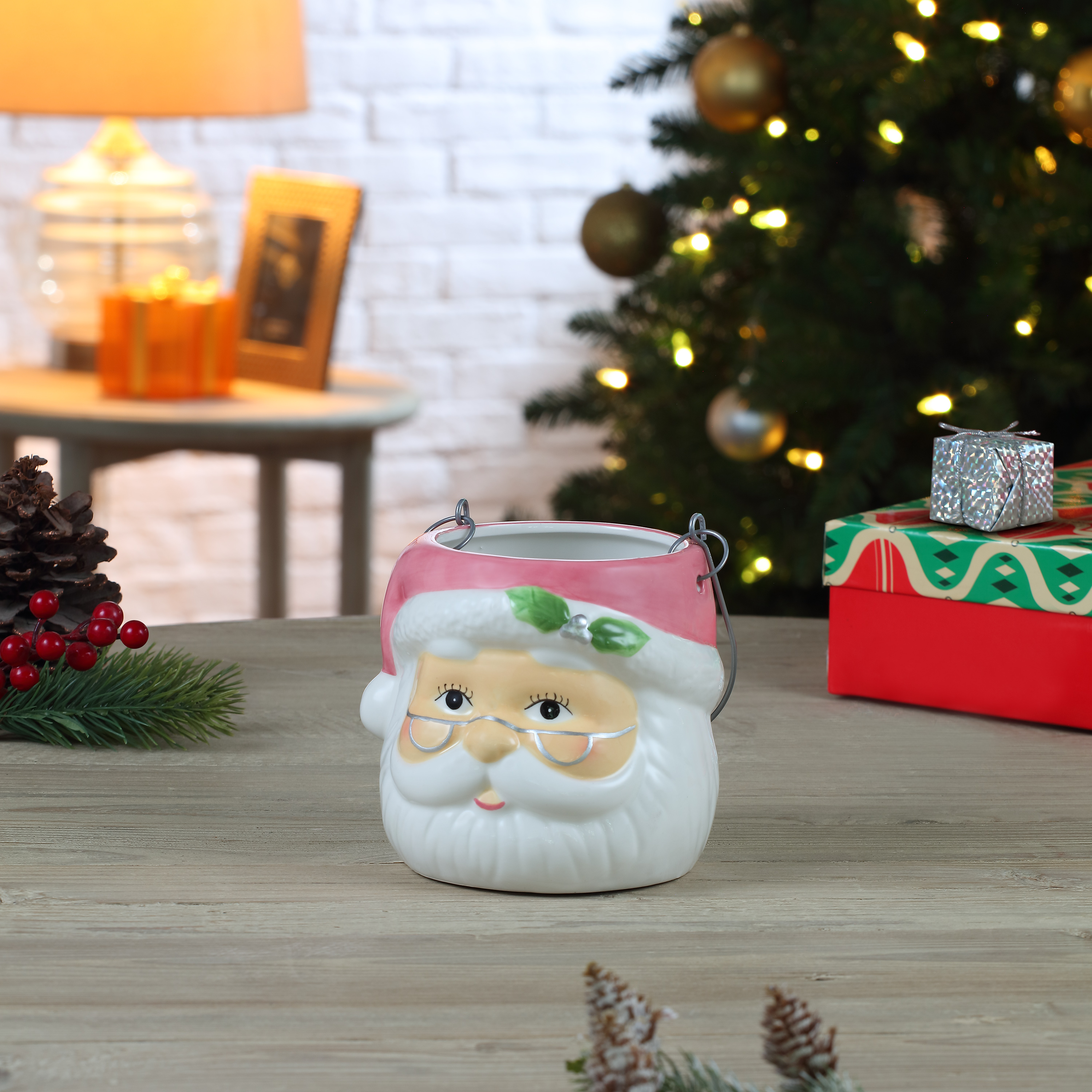 Mr. Christmas 5" Decorative Ceramic Container, 8-Piece Assortment