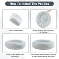 thumbnail image 6 of ELSKER&HOME Calming Dog Bed,Donut Washable Warming Soft Round 39 inches Dog Beds for Large Dogs,Anti-Anxiety Fluffy Plush Cushion Bed Fits up to 120 lbs Pets, 6 of 6