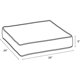 thumbnail image 3 of Arden Selections ProFoam Essentials Outdoor Deep Seat Cushion 24 x 24, Light Grey, 3 of 5