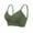 Green, variant on PATLOLLAV Womens Ruched Sports Bras Padded Workout Tops Medium Support Crop Tops