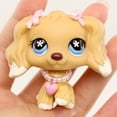 thumbnail image 2 of Mini Pet Shop Cocker Spaniel #748 with Bowknot Collar Accessories,Collectible Little Animal Figurine Toys, 2 of 7