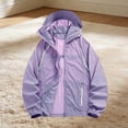 thumbnail image 3 of cocolona Womens UPF 50+ Sun Protection Jackets Long Sleeve Hooded Zipper Outwear Solid Color Outdoor Hiking Workout Tops, 3 of 7
