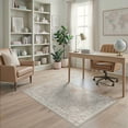 thumbnail image 2 of ODIKA Round Shaped Border Geometric Flower Solid Patterned Retro Romance Non-Slip Chair-Friendly for Home Office, Gaming Room, Under Desk, 2 of 7