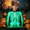 thumbnail image 2 of Weebloom Kids Halloween Hoodies For Boys Funny Skeleton Graphic Fleece Toddler Hoodie Pullover Tops,Size 4-14 Y, 2 of 5