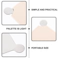 thumbnail image 2 of Bamboohart Makeup Plate for Foundation Eyeshadow Stainless Steel Palette Unique Design Artist Tools Cosmetic, 2 of 6
