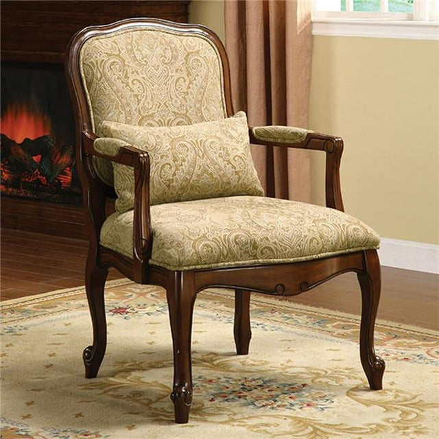 Chaise Traditionnelle en Tissu avec Coussin, Cerise Foncée