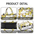 thumbnail image 4 of Large Capacity Tote Bag,Yellow Butterfly Pattern Handbag Fashion Luxury Tote Bag,15.7"x13"x 5.1" Inches,Laptop Compatible, 4 of 6