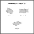 thumbnail image 6 of Madison Park Vienna King/Cal King 6 Piece Printed Duvet Cover Set Indigo, 6 of 7