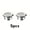 2pcs, variant on 2-6pcs Chrome Sink Drain Covers Leak-Proof Easy-Install Basin Overflow Plugs for Bathroom Kitchen Round Countertop Sink Access