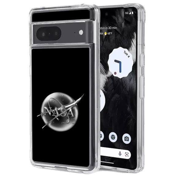 TalkingCase Slim Phone Case Compatible for Google Pixel 7, 6.3", NASA Space Agency 3 Print, Light Weight, Flexible, Soft, USA