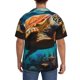 thumbnail image 3 of Fotbe Colorful Flower Sea Turtle Camisa Estampada de Manga Corta para Hombre, Casual de Verano, Estilo Playero, Sin Arrugas-X-Large, 3 of 5