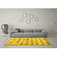 thumbnail image 3 of Ahgly Company Indoor Round Abstract Yellow Modern Area Rugs, 8' Round, 3 of 4