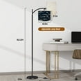 thumbnail image 3 of Arc Floor Lamps Seamless pattern celestial moon stars clouds night sky Modern LED Adjustable Lampshade Standing Light for Living Room Reading Bedroom Office, 3 of 5