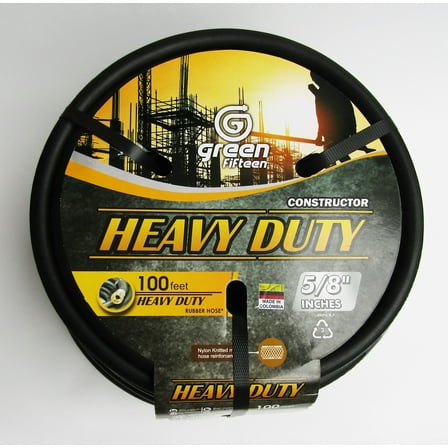 GREENFIFTEEN 5/8" x 100 Feet Heavy Duty Commercial Grade Garden Hose