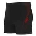 thumbnail image 2 of WREESH Men's Athletic Square Leg Swimsuit Jammers Swim Trunks Solid Color Swimwear Quarter Pants Quick-Drying Swim Shorts Sports Bathing Suits Red, 2 of 4