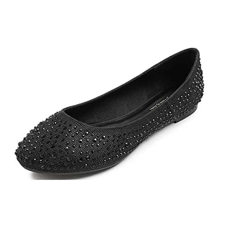 Embellished top flat shoes