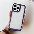 thumbnail image 1 of Funda de acrílico transparente HD para iPhone 14 13 12 11 Pro Max XR X XS 7 8Plus SE Mini lujo a prueba de golpes color gelatina suave marco duro cubierta Tan Jianjun unisex, 1 of 2
