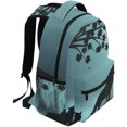 thumbnail image 2 of Mochila de Viaje Blueangle Evening Moon Wolf Print para la Escuela Resistente al Agua Blueangle, 2 of 3