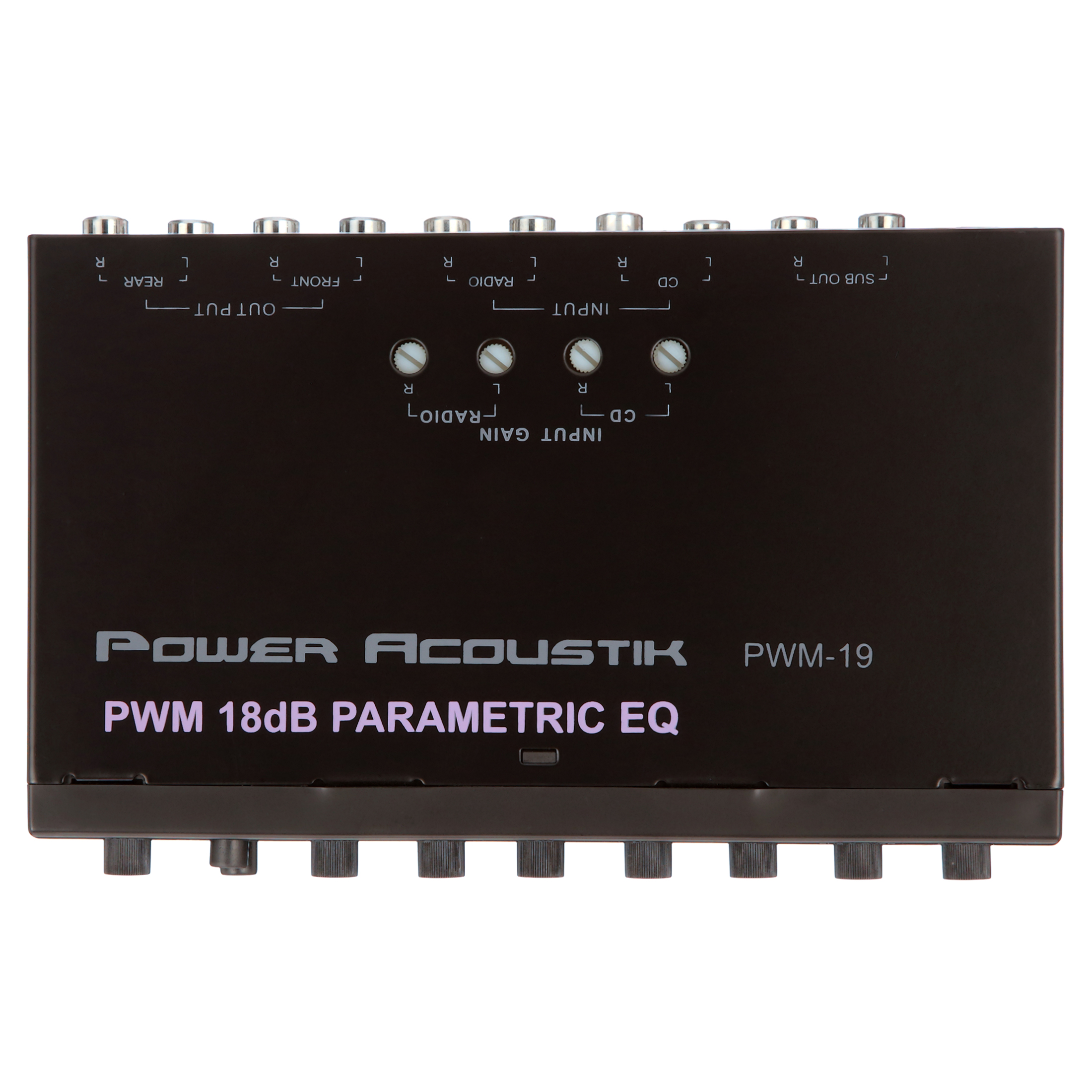 Power Acoustik PWM-19 4 Variable Band Parametric Car Audio Equalizer - image 5 of 10
