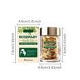 thumbnail image 3 of Pisexur Belleza Maquillaje Cápsulas de aceite sérum para el cuidado capilar de Rosemarys: nutren el cabello seco y dañado, dejándolo suave (30 cápsulas)para mujeres y hombres, 3 of 9