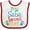 White and Red, variant on Inktastic My Saba Loves Me Boys or Girls Baby Bib