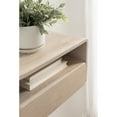 thumbnail image 3 of Kate and Laurel Kato Modern Mango Wood Floating Side Table with Drawer, 18 x 10 x 9, Whitewash, Contemporary Wooden Floating Nightstand for Bedroom Bedside Table or Living Room Wall Storage, 3 of 9