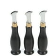 thumbnail image 2 of Craft Tools Leather Edge Beveler Creaser Steel Blade Ebony Marking Vintage Leather Tool, 2 of 13