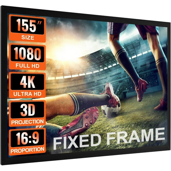Large 155-Inch 16:9 HD Projector Screen for Indoor and Outdoor Home Cinema