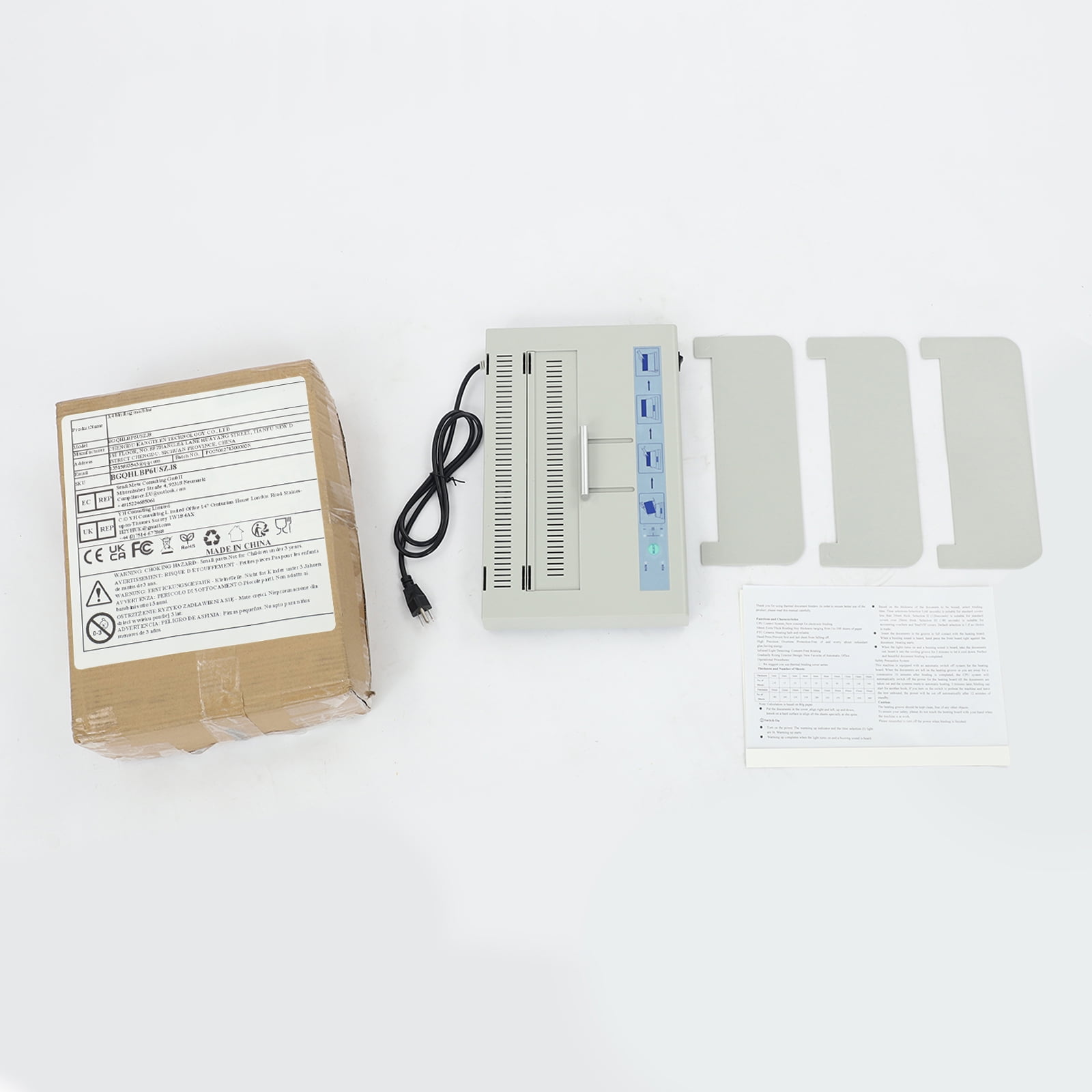 DUYIWAA A4 Thermal Binding Machine 50mm Thickness Desktop Electric Book Binder 100W 110V
