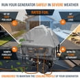 thumbnail image 4 of GenTent XL Open Frame Running Cover – Universal Kit for Extra Large Portable Generators - Flame Retardant, Waterproof Vinyl (Plus - Grey) Generator Tent, 4 of 7