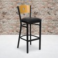 thumbnail image 2 of Bowery Hill 32" Black Circle Back Bar Stool in Natural, 2 of 5