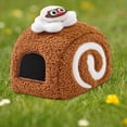 thumbnail image 4 of Plush Hamster House Small Animal Cage Small Pet Nest Pet Toy Hiding House Cute Desserts Cake Plush Hamster Bed for Rat, 4 of 7