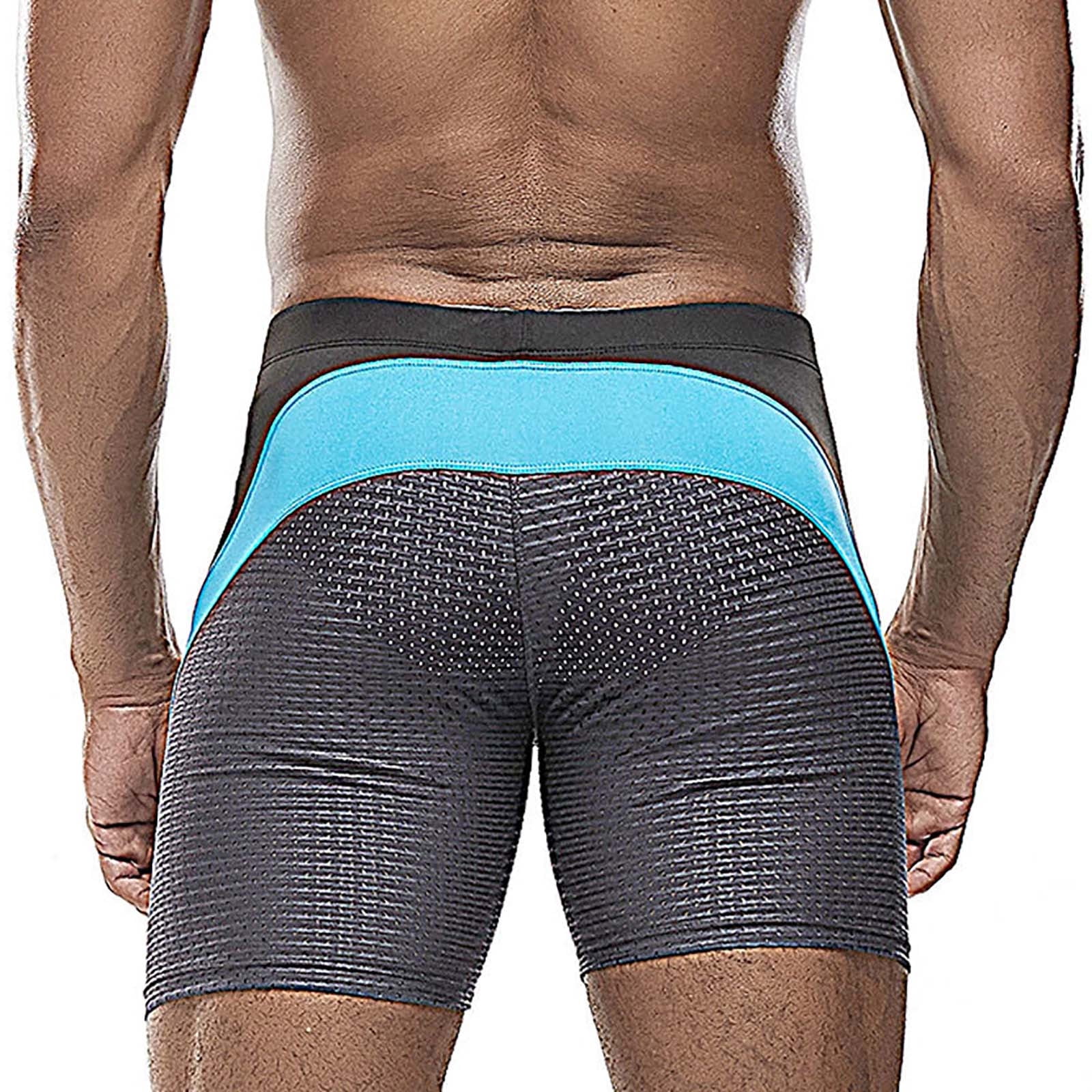Mens Swim Trunks Quick-Drying Low Waisted Swimming Bottoms Stretchy Slim Color Block Breathable Hollow-Out Athletic Swimwear Bathing Suits Shorts