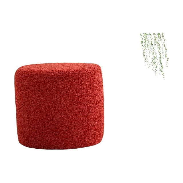 Elegante Taburete Cilíndrico Otomano Con Hojas Verdes, Calcomanía De Pared Para Dormitorio, Oficina, Guardería, Apartamento, Baño, Sofá, Decoración De Fondo.