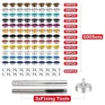 thumbnail image 4 of Metal Eyelets, 600Pcs 12 Colors 5Mm Multi-Color Metal Grommets Kit For Diy Cloth, 4 of 6