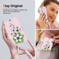 thumbnail image 5 of Compatible with Motorola Moto Edge 40 Flower Painted PU Leather Wallet Case with Card Slots Cover, 5 of 5