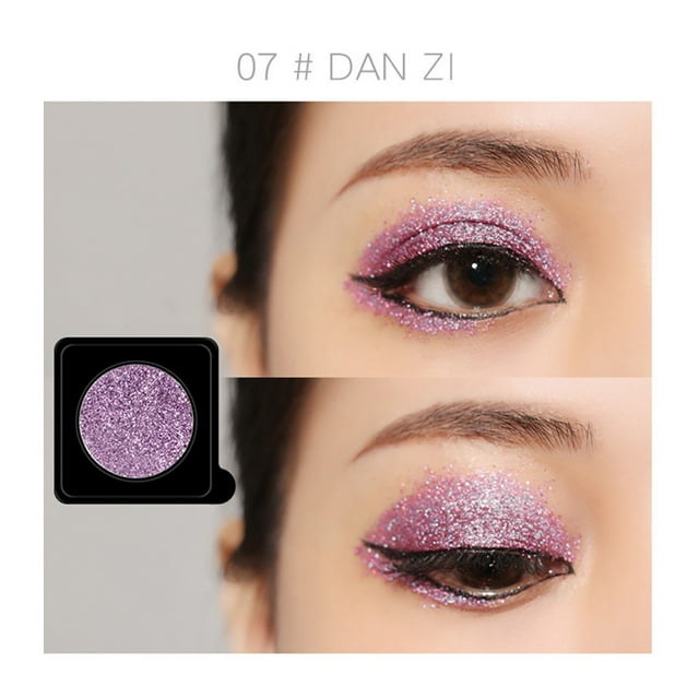 WIFKLSIIPG Variety DIY Shiny Eyeshadow Plate Monochrome Glitter Powder Stage Show Makeup Glitter Makeup