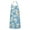 Blue Daisy Flower, variant on Blue Daisy Flower Orange Centers Pattern Apron-Garden Aprons for Women with Pockets-Cotton Linen Waterproof Kitchen Cooking Gardening Aprons Adjustable for Kitchen,Cooking,BBQ and Salon 33x27 Inch