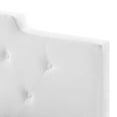 thumbnail image 5 of Tufted Headboard, Full Queen Size, Velvet, White, Modern Contemporary Urban Design, Bedroom Master Guest Suite, 5 of 8