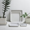 thumbnail image 5 of White Square Bonsai Base, Plant Drip Tray Home Plastic Planter Pallet Decoration, 5 of 5