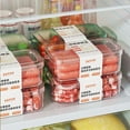 thumbnail image 4 of Fruit Storage Containers, Divided Veggie Tray with Lid, 2 Compartment Snackle Box Container, Clear Refrigerator Organizer Bins Plastic Food Storage Containers for Snack,Fruit,Vegetable,Salad,Meat, 4 of 6
