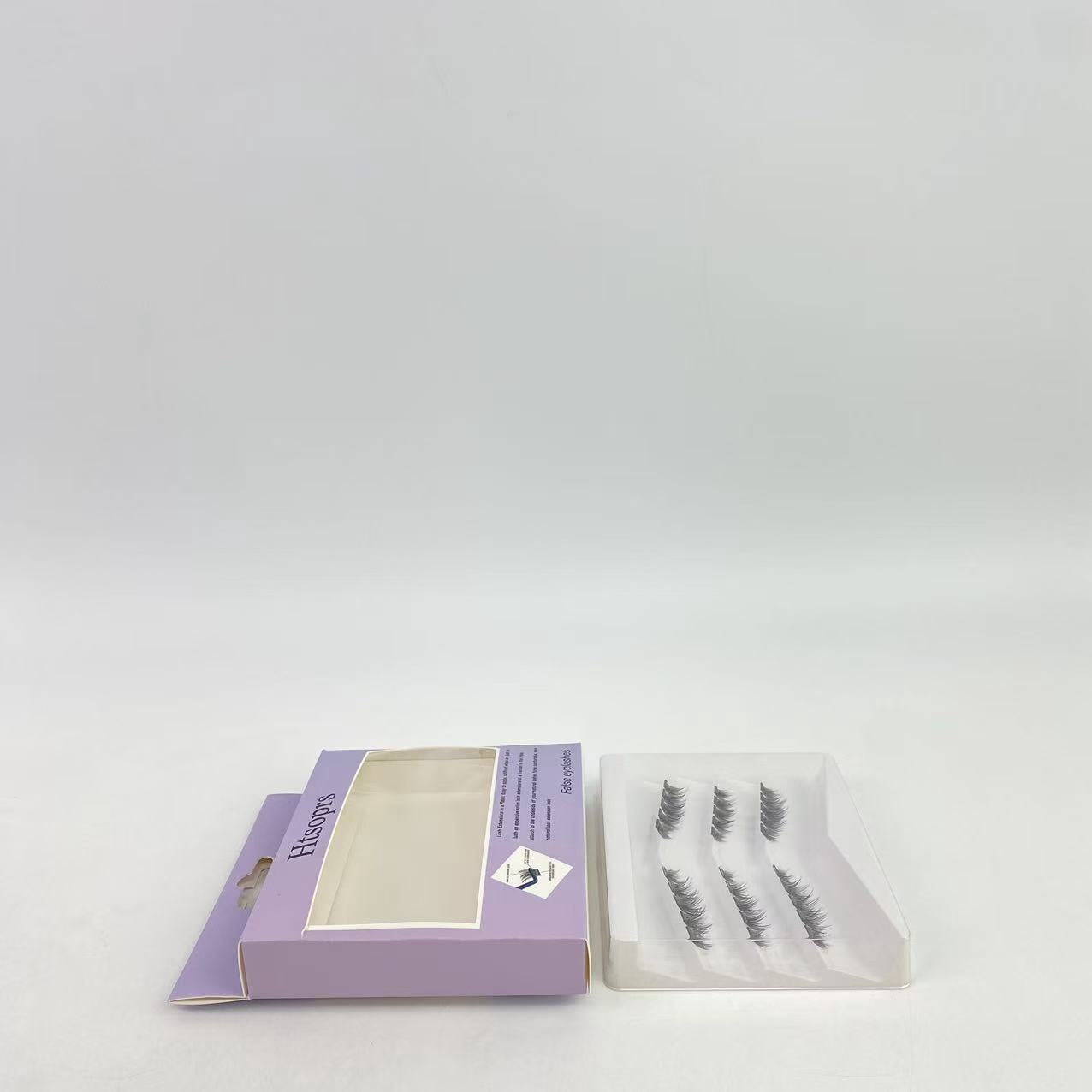 Htsoprs False eyelashes,Eyelash Extension Lengthening Wisps - Featherlight Synthetic Reusable Artificial Eyelashes Multipack of Mini Lash Clusters for that Authentic Eyelash Extension Look