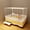 Yellow, variant on Luxury Villa Rabbit cage with Wheels, Guinea Pig cage, complimentary Food Bowl, Bed, Suitable for Hamsters, Chinchillas, Squirrels, Hedgehogs, Ferrets, Cats