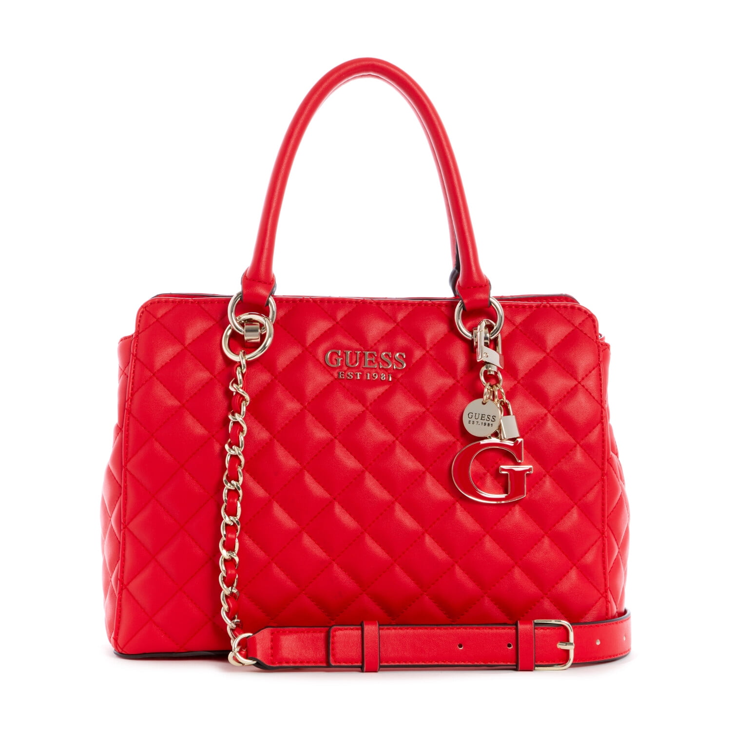 Guess red satchel hotsell