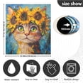 thumbnail image 3 of Dishwasher Magnetic Sticker 23x26 Inch Refrigerator Magnetic Sticker Washing Machine Magnetic Sticker Kitchen Panel Magnetic Sticker Home Decor Beautiful Sunflower Cat, 3 of 6