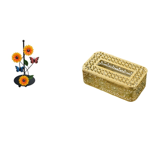Soporte de papel higiénico,Porta toallas de papel de encimera,Portarrollos de cocina de pie para toallas de papel,Caja de pañuelos,Dispensador de pañuelos para baño