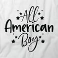 thumbnail image 2 of All American Boy T-Shirt | Patriotic American White Tee Gift, 2 of 5