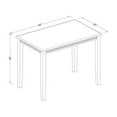 thumbnail image 3 of East West Furniture Yarmouth Wood Counter Height Table in Mahogany, 3 of 3