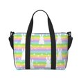 thumbnail image 2 of Sigee Rainbow Rabbit for Hand Travel Bag,Sports Tote Gym Bag for Men and Women, 2 of 7