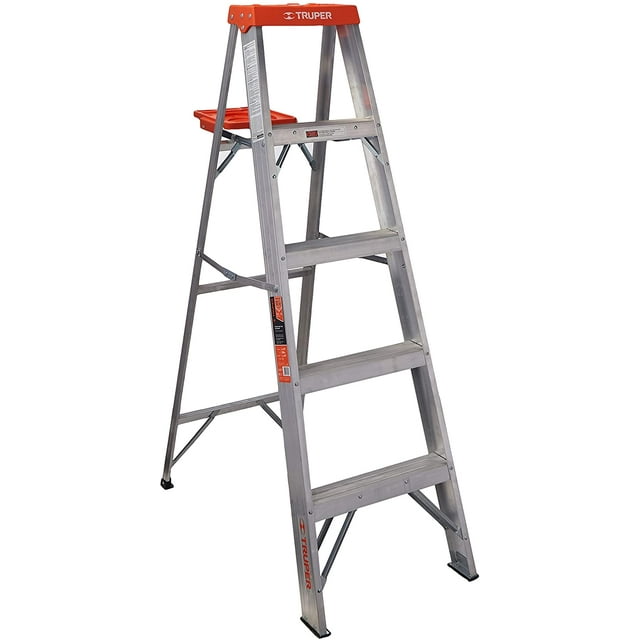 Escalera de tijera Truper Tipo ll 4 escalones y bandeja EST-24
